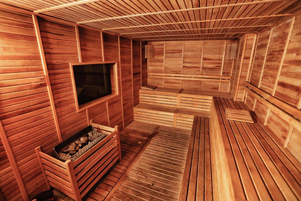 The Green Park عنتاب المظهر الخارجي الصورة A modern Finnish sauna